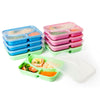 Image of Colored Reusable Lunch Boxes - Set of 9