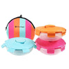 Image of Prêt-à-Paquet Lunch Boxes Pink/Blue/Orange - Set of 3