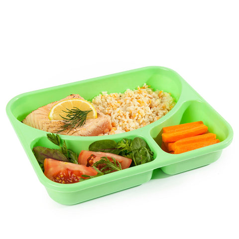 Colored Reusable Lunch Boxes - Set of 9