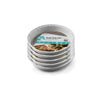 Image of Round Aluminum Foil Container with pre-fitted parchment paper - Set of 5